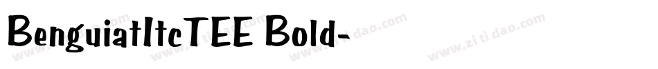 BenguiatItcTEE Bold字体转换